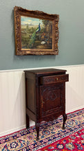 Load image into Gallery viewer, Antique French Louis XV Nightstand Cabinet Storage Drawer Oak 1 of 2 c. 1920s