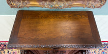 Load image into Gallery viewer, Antique French Jam Cabinet Cupboard Bookcase Storage Drawer Carved Oak 19th C