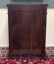 Load image into Gallery viewer, Antique French Jam Cabinet Cupboard Bookcase Storage Drawer Carved Oak 19th C