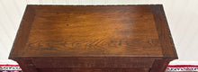 Load image into Gallery viewer, Antique French Jam Cabinet Cupboard Bookcase Storage Drawer Carved Oak 19th C