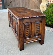 Load image into Gallery viewer, Antique French Blanket Box Chest Trunk Coffee Table Storage Chest Coffer Oak