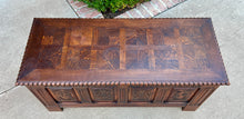 Load image into Gallery viewer, Antique French Blanket Box Chest Trunk Coffee Table Storage Chest Coffer Oak