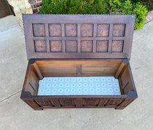 Load image into Gallery viewer, Antique French Blanket Box Chest Trunk Coffee Table Storage Chest Coffer Oak
