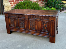 Load image into Gallery viewer, Antique French Blanket Box Chest Trunk Coffee Table Storage Chest Coffer Oak