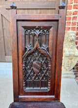 Load image into Gallery viewer, Antique French Set of 8 Chairs Gothic Revival Carved Oak 19th C