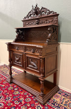 Load image into Gallery viewer, Antique French Renaissance Revival Hunt Buffet Server Sideboard Dark Oak 19C