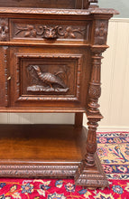 Load image into Gallery viewer, Antique French Renaissance Revival Hunt Buffet Server Sideboard Dark Oak 19C