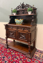 Load image into Gallery viewer, Antique French Renaissance Revival Hunt Buffet Server Sideboard Dark Oak 19C