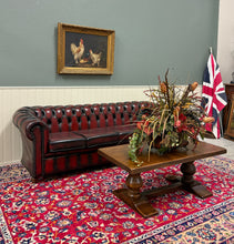 Load image into Gallery viewer, Antique French Farmhouse Coffee Table Bench Baluster Pedestal Oak c.1930s
