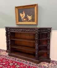 Load image into Gallery viewer, Antique French Renaissance Revival Style Carved Bookcase Bookshelf Oak c.1890s