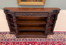Load image into Gallery viewer, Antique French Renaissance Revival Style Carved Bookcase Bookshelf Oak c.1890s