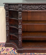 Load image into Gallery viewer, Antique French Renaissance Revival Style Carved Bookcase Bookshelf Oak c.1890s