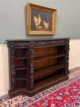 Load image into Gallery viewer, Antique French Renaissance Revival Style Carved Bookcase Bookshelf Oak c.1890s
