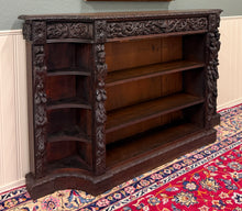 Load image into Gallery viewer, Antique French Renaissance Revival Style Carved Bookcase Bookshelf Oak c.1890s