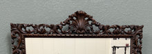 Load image into Gallery viewer, Antique French Mirror Framed Beveled LARGE Rectangular Oak Renaissance c. 1900