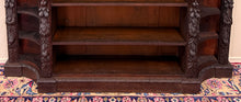 Load image into Gallery viewer, Antique French Renaissance Revival Style Carved Bookcase Bookshelf Oak c.1890s