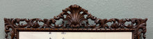 Load image into Gallery viewer, Antique French Mirror Framed Beveled LARGE Rectangular Oak Renaissance c. 1900