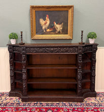 Load image into Gallery viewer, Antique French Renaissance Revival Style Carved Bookcase Bookshelf Oak c.1890s