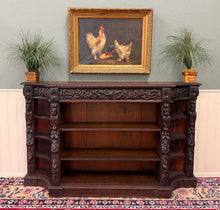 Load image into Gallery viewer, Antique French Renaissance Revival Style Carved Bookcase Bookshelf Oak c.1890s