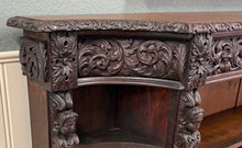 Load image into Gallery viewer, Antique French Renaissance Revival Style Carved Bookcase Bookshelf Oak c.1890s