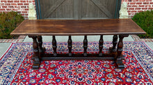 Load image into Gallery viewer, Antique Italian Table Dining Library Conference Table Desk Walnut 98&quot; 19th C