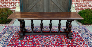 Antique Italian Table Dining Library Conference Table Desk Walnut 98" 19th C