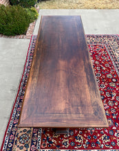 Load image into Gallery viewer, Antique Italian Table Dining Library Conference Table Desk Walnut 98&quot; 19th C