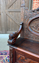 Load image into Gallery viewer, Antique French Bench Chair Settee Hall Bench Renaissance Revival Chariot Race