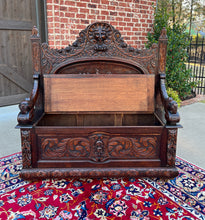 Load image into Gallery viewer, Antique French Bench Chair Settee Hall Bench Renaissance Revival Chariot Race