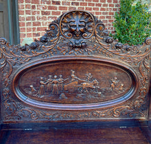 Load image into Gallery viewer, Antique French Bench Chair Settee Hall Bench Renaissance Revival Chariot Race