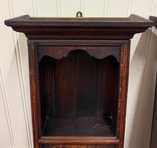 Load image into Gallery viewer, Antique English Pair Bookcases Plate Racks Wall Shelves Hanging Wall Oak 1920-30