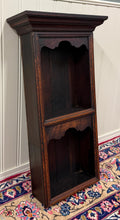 Load image into Gallery viewer, Antique English Pair Bookcases Plate Racks Wall Shelves Hanging Wall Oak 1920-30