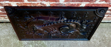 Load image into Gallery viewer, Antique French Cast Iron Fire Back &quot;The Salamander of Francois&quot; Fireplace Hearth