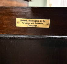 Load image into Gallery viewer, Antique English Jacobean Bookcase Bookshelf Cabinet Barley Twist Wavy Glass Oak