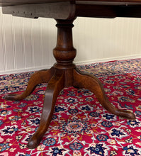 Load image into Gallery viewer, Antique English Country Oval Dining Table Farmhouse Pedestal Oak 1920s-30s