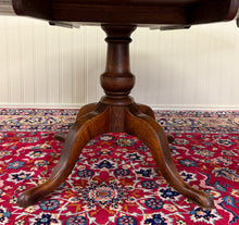 Load image into Gallery viewer, Antique English Country Oval Dining Table Farmhouse Pedestal Oak 1920s-30s