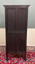 Load image into Gallery viewer, Antique French Breton Armoire Wardrobe Linen Cabinet Carved Chestnut 19th C