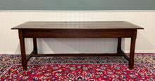 Load image into Gallery viewer, Antique French Country Farm Dining Table Farmhouse Baker&#39;s Table Drawer Oak