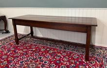Load image into Gallery viewer, Antique French Country Farm Dining Table Farmhouse Baker&#39;s Table Drawer Oak