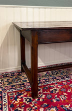 Load image into Gallery viewer, Antique French Country Farm Dining Table Farmhouse Baker&#39;s Table Drawer Oak
