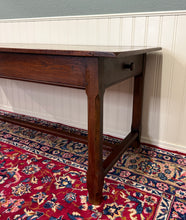 Load image into Gallery viewer, Antique French Country Farm Dining Table Farmhouse Baker&#39;s Table Drawer Oak