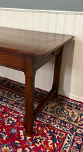Load image into Gallery viewer, Antique French Country Farm Dining Table Farmhouse Baker&#39;s Table Drawer Oak