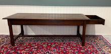 Load image into Gallery viewer, Antique French Country Farm Dining Table Farmhouse Baker&#39;s Table Drawer Oak