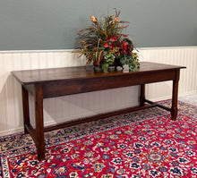 Load image into Gallery viewer, Antique French Country Farm Dining Table Farmhouse Baker&#39;s Table Drawer Oak