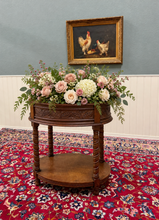 Load image into Gallery viewer, Antique French Oak Barley Twist Standing Planter Jardinière Liner c. 1930s