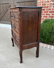 Load image into Gallery viewer, Antique French Chest of Drawers Louis XV Petite End Table Nightstand Oak Keys