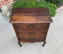 Load image into Gallery viewer, Antique French Chest of Drawers Louis XV Petite End Table Nightstand Oak Keys