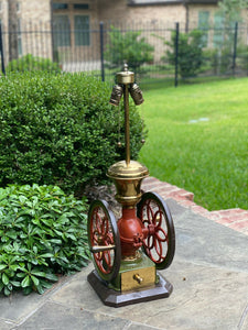 Antique Lamp Iron Coffee Grinder Enterprise Mfg Philadelphia PA Rewired 2 of 2