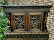 Load image into Gallery viewer, Antique French Renaissance Revival Walnut Chest Cabinet Apothecary Jewelry