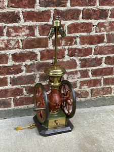 Antique Lamp Iron Coffee Grinder Enterprise Mfg Philadelphia PA Rewired 1 of 2